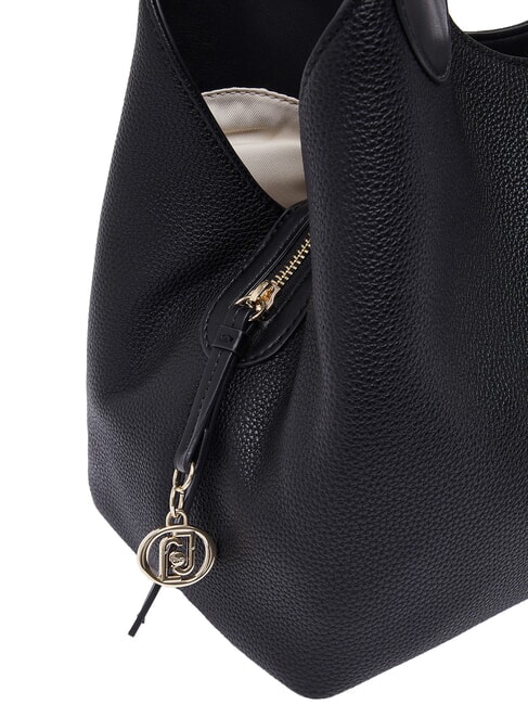 FAIZA Bolso de mano con correa para el hombro. negro/acero - Bolsos Mujer