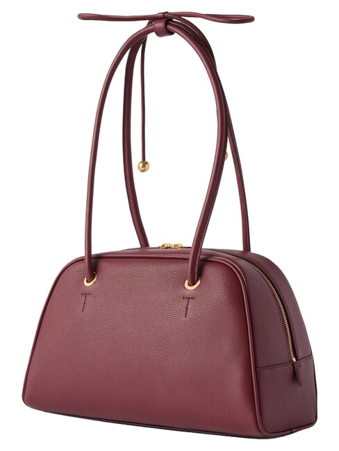 POPPY Bolso de hombro de piel manzana roja - Bolsos Mujer