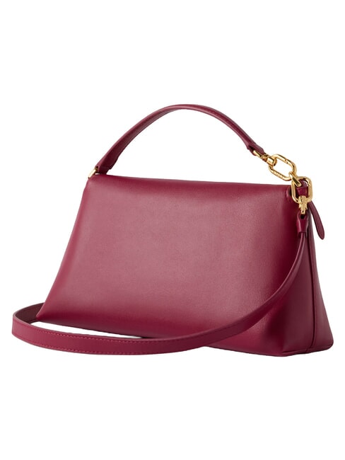 SFERA SOFT Bolso de piel con correa para el hombro. rododendro - Bolsos Mujer