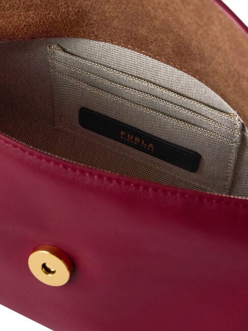 SFERA SOFT Bolso de piel con correa para el hombro. rododendro - Bolsos Mujer