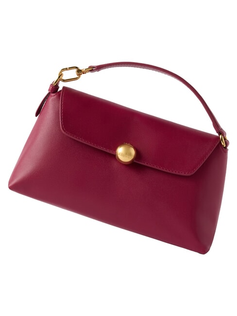 SFERA SOFT Bolso de piel con correa para el hombro. rododendro - Bolsos Mujer