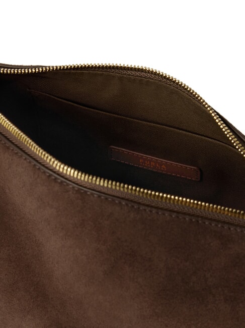 DEBBY Bolso de hombro de piel tonos espresso - Bolsos Mujer