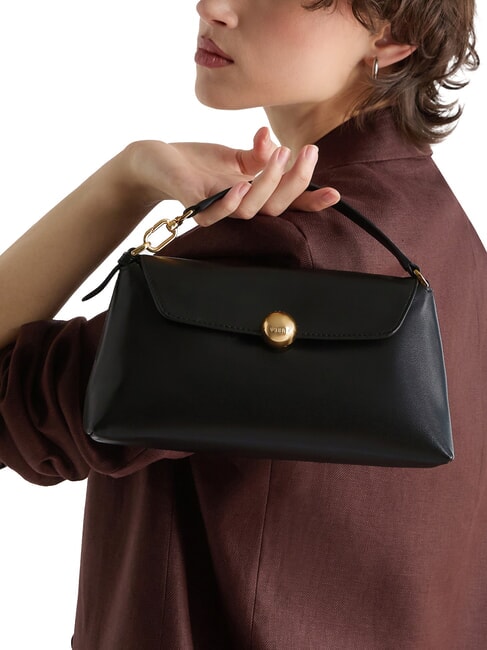 SFERA SOFT Bolso de piel con correa para el hombro. negro - Bolsos Mujer