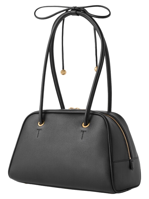 POPPY Bolso de hombro de piel negro - Bolsos Mujer