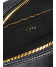 FURLA POPPY Bolso de hombro de piel negro - Bolsos Mujer - 4
