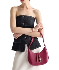 FURLA GOCCIA Bolso bandolera de piel martillada rododendro - Bolsos Mujer - 2