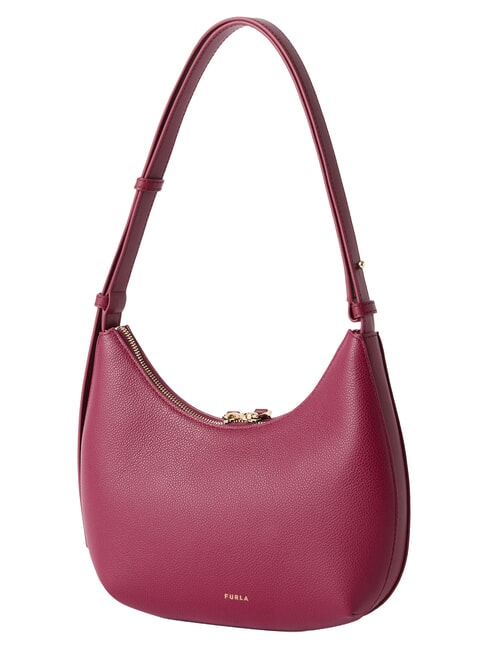 GOCCIA Bolso bandolera de piel martillada rododendro - Bolsos Mujer