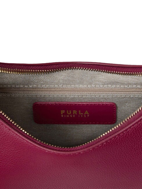 GOCCIA Bolso bandolera de piel martillada rododendro - Bolsos Mujer