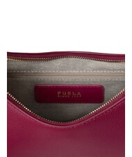 FURLA GOCCIA Bolso bandolera de piel martillada rododendro - Bolsos Mujer - 4