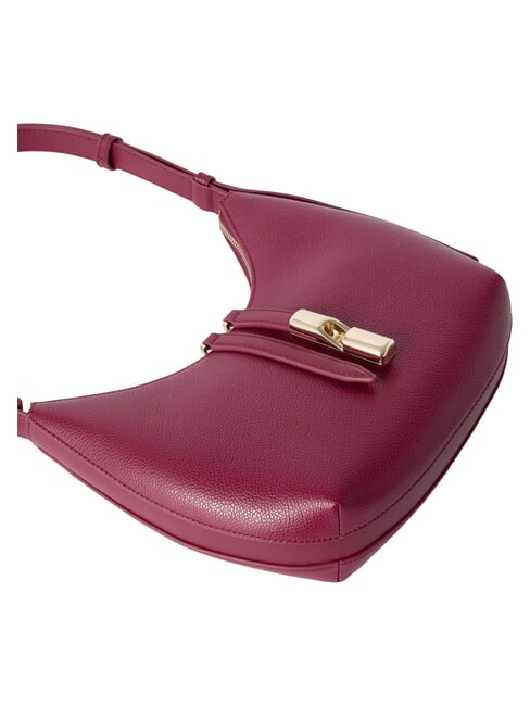 GOCCIA Bolso bandolera de piel martillada rododendro - Bolsos Mujer
