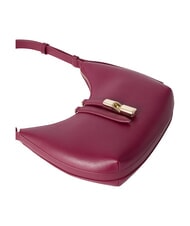 FURLA GOCCIA Bolso bandolera de piel martillada rododendro - Bolsos Mujer - 5