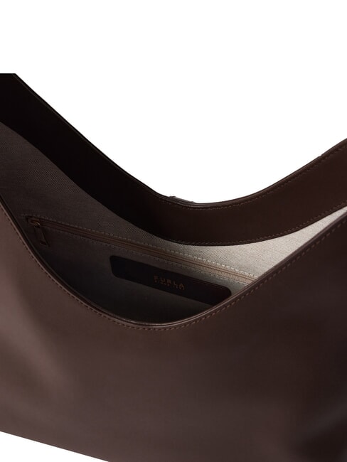 GOCCIA Bolso bandolera de piel chocolate - Bolsos Mujer