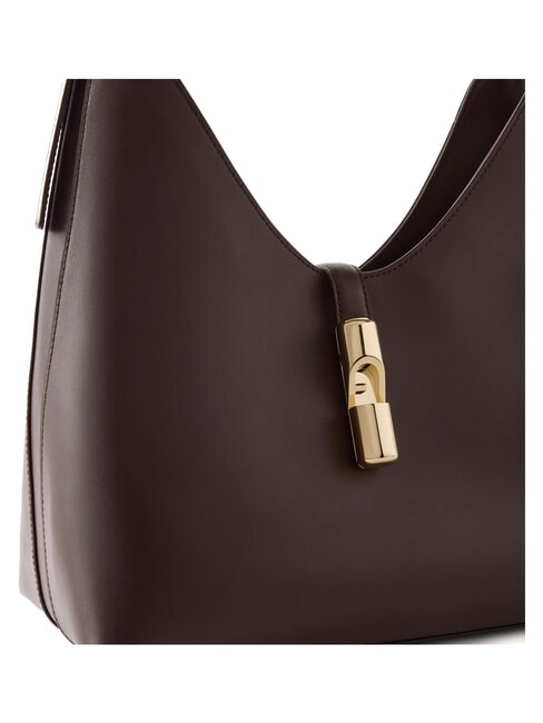 GOCCIA Bolso bandolera de piel chocolate - Bolsos Mujer