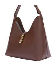 FURLA GOCCIA Bolso bandolera de piel chocolate - Bolsos Mujer - 6
