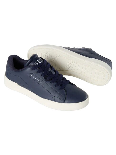 FENDER PLAIN Zapatillas de cuero marina de guerra - Zapatos Hombre
