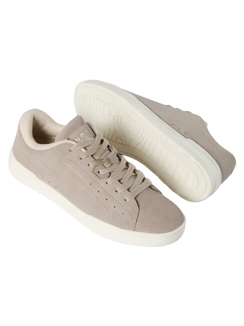 FENDER SUEDE Zapatillas de cuero beige - Zapatos Hombre