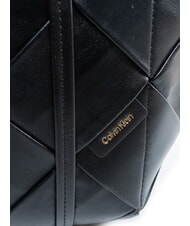 CALVIN KLEIN WOVEN Bolso de mano con correa para el hombro En negro - Bolsos Mujer - 3
