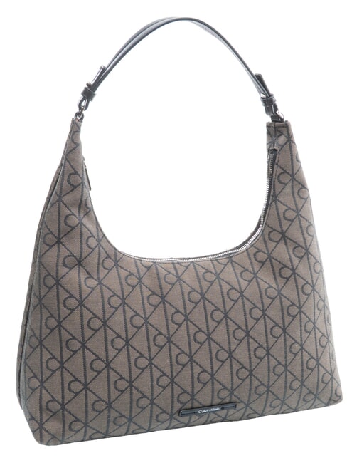 EMBLEM JAQUARD El bolso de hombro loto beige/negro aop jqd - Bolsos Mujer