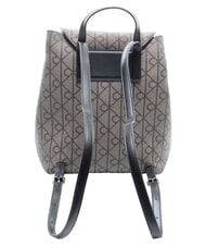 CALVIN KLEIN EMBLEM AOP Mochila con bolsillo interior loto beige / negro aop - Bolsos Mujer - 2