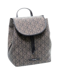 CALVIN KLEIN EMBLEM AOP Mochila con bolsillo interior loto beige / negro aop - Bolsos Mujer - 4