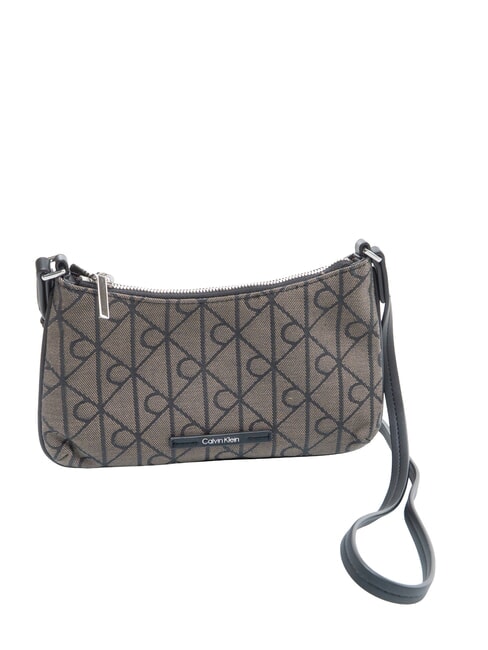 EMBLEM AOP Minibolso de hombro loto beige / negro aop - Bolsos Mujer