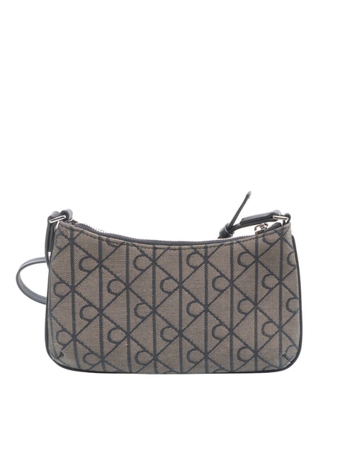 EMBLEM AOP Minibolso de hombro loto beige / negro aop - Bolsos Mujer