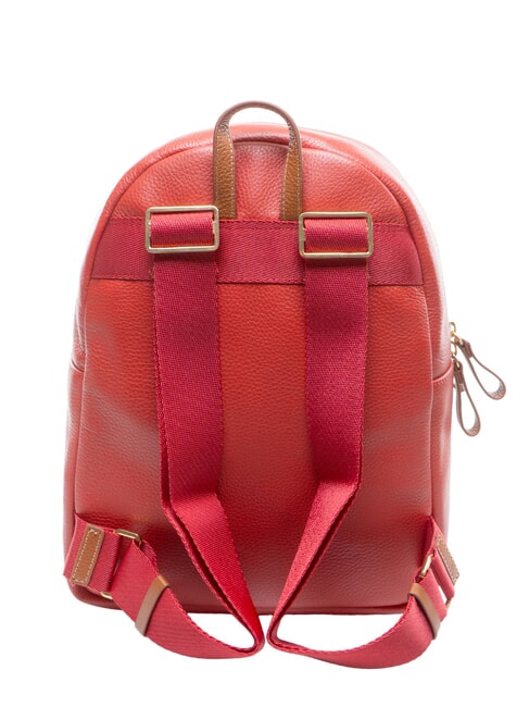 CREMONA Mochila de piel con dos compartimentos. rojo - Bolsos Mujer
