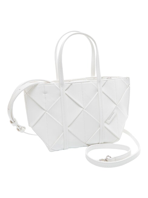 WOVEN Bolso de mano con correa para el hombro aliso blanco - Bolsos Mujer