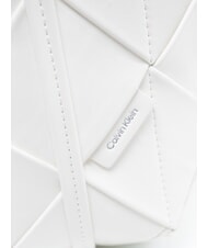 CALVIN KLEIN WOVEN Bolso de mano con correa para el hombro aliso blanco - Bolsos Mujer - 3