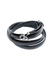 CALVIN KLEIN ROUND CK BUCKLE Cintur&oacute;n de cuero ck negro / n&iacute;quel antiguo - Cinturones - 3