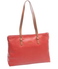 BRIC&rsquo;S CREMONA Bolso de compras de piel talla S, bolso de hombro rojo - Bolsos Mujer - 2