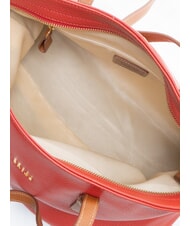 BRIC&rsquo;S CREMONA Bolso de compras de piel talla S, bolso de hombro rojo - Bolsos Mujer - 5