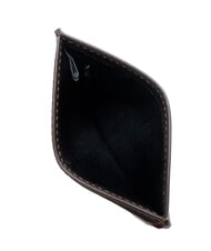 CALVIN KLEIN RAISED LOGO Tarjetero plano de cuero - Carteras Hombre