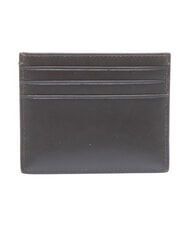 CALVIN KLEIN RAISED LOGO Tarjetero plano de cuero ck marr&oacute;n oscuro - Carteras Hombre - 3