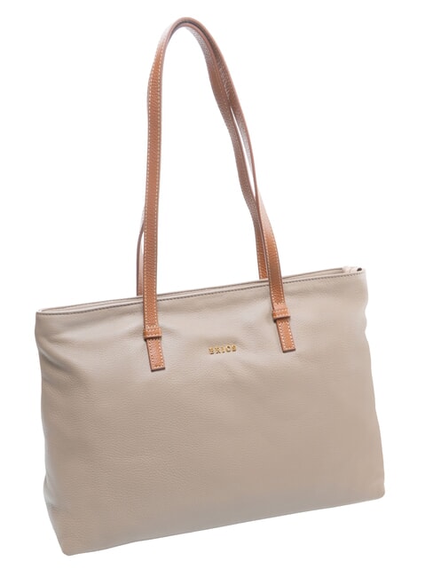 CREMONA Bolso de compras de piel talla S, bolso de hombro t&oacute;rtola - Bolsos Mujer