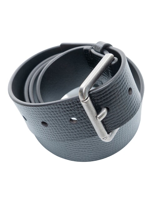 CASUAL ROLLER Cintur&oacute;n de cuero negro/plata antigua - Cinturones