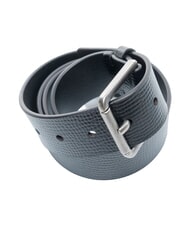 CALVIN KLEIN CASUAL ROLLER Cintur&oacute;n de cuero negro/plata antigua - Cinturones - 3