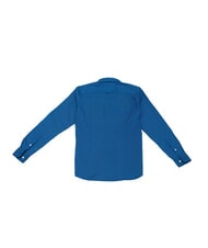 TOMMY HILFIGER TH Camisa de algod&oacute;n de manga larga azul-negro - Camisas de hombre - 3