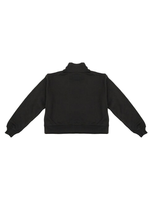 CK JEANS Sudadera de algod&oacute;n ck negro/amaranto - Sudaderas de mujer