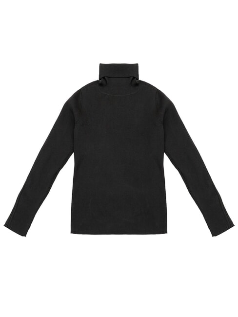 CK JEANS Jersey de cuello alto, manga larga ck negro - Su&eacute;teres de mujer