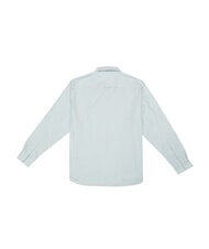 TOMMY HILFIGER TH Camisa de algod&oacute;n de manga larga azul ventoso - Camisas de hombre - 3