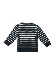 TOMMY HILFIGER TH Jersey de cuello redondo franja n&aacute;utica - Su&eacute;teres para ni&ntilde;os - 3