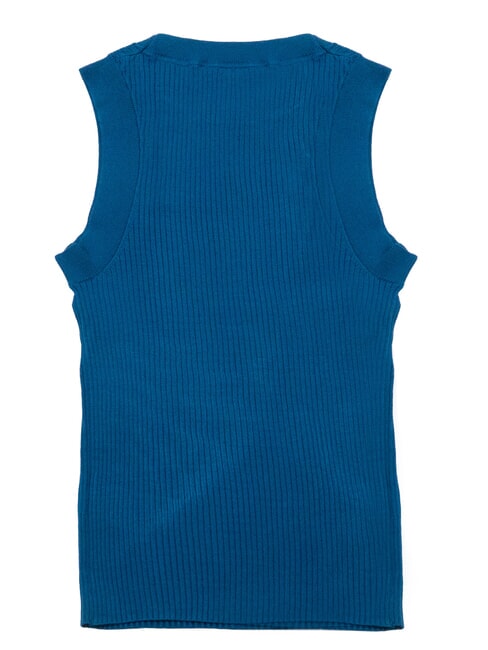TH Camisa sin mangas, hombros anchos &iacute;ndigo profundo - camiseta