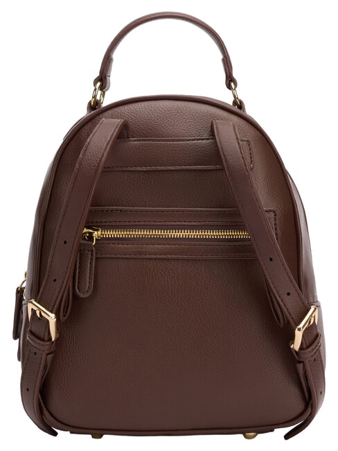 GISELLE Mochila con bolsillo delantero y trasero marr&oacute;n - Bolsos Mujer