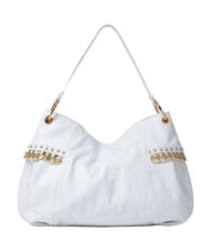BRACCIALINI NORA Bolso de hombro de piel con cadena blanco - Bolsos Mujer - 3