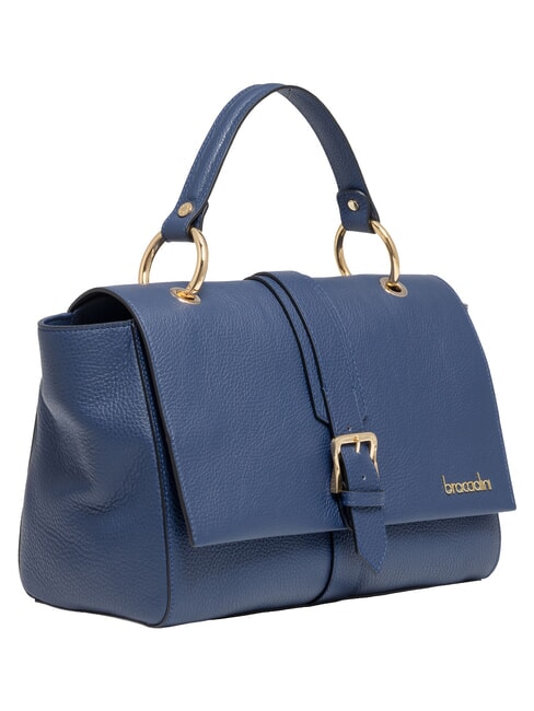 HELLEN Bolso de cuero tipo cartera azul - Bolsos Mujer