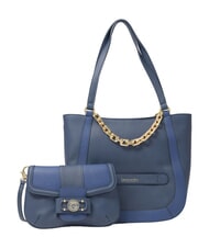 BRACCIALINI CHAIN Bolso de hombro con cadena azul - Bolsos Mujer - 3