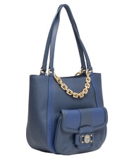 BRACCIALINI CHAIN Bolso de hombro con cadena azul - Bolsos Mujer - 2