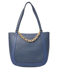 BRACCIALINI CHAIN Bolso de hombro con cadena azul - Bolsos Mujer - 4