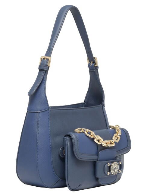 CHAIN Bolso de hombro ajustable azul - Bolsos Mujer